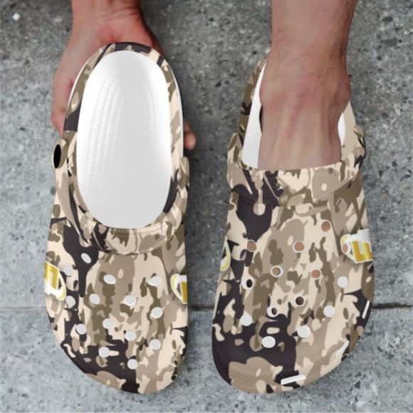 Camouflage Leaves Clogs for Adults Flavor Footwear